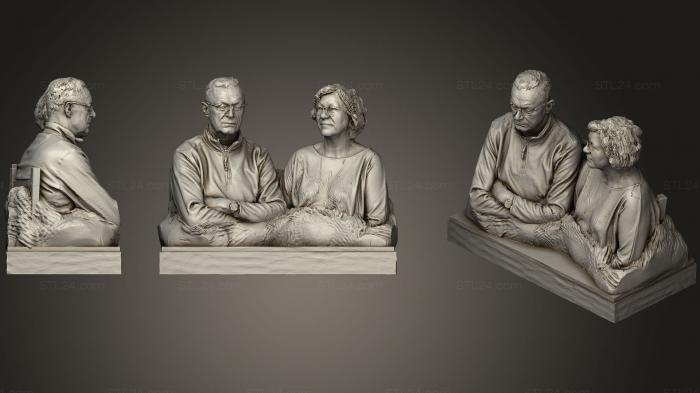 Busts and bas-reliefs of famous people (Klussi Scann, BUSTC_0806) 3D models for cnc